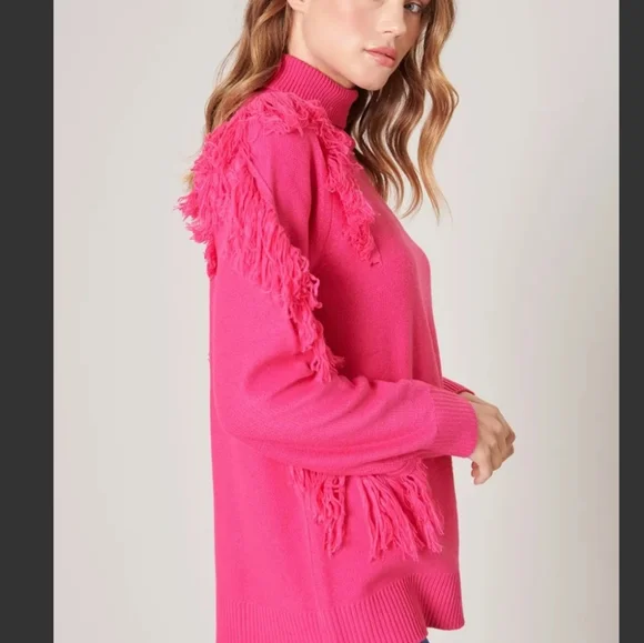 #172 SOLD OUT🛑M MY FAVORITE TURTLENECK FRINGE SWEATER - Picture 5 of 7